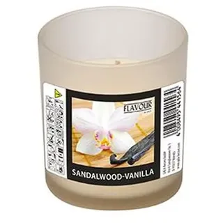 FLAVOUR by Gala Duftkerze im Glas "Sandalwood-Vanilla" - Beige