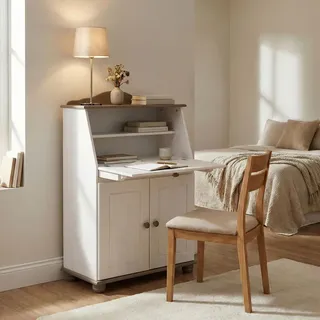 Idimex Sekretär David , Holz , Kiefer , Vintage , 82x117x38 cm , FSC Mix , Büromöbel, Schreibtische, Sekretäre