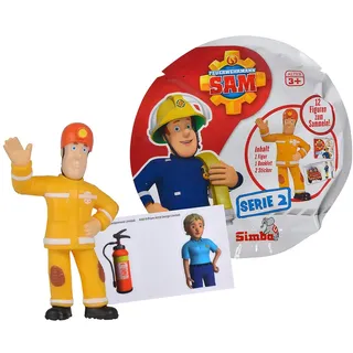 Simba 109251042 - Feuerwehrmann Sam Feuerwehrmann Sammelfiguren Serie 2, 12-Fach Sortierung, 5-7cm