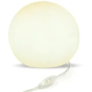 Tischleuchte rund Ø 40 cm inkl. LED E27 2700 k Kabel Schalter Kugel Tisch Lampe