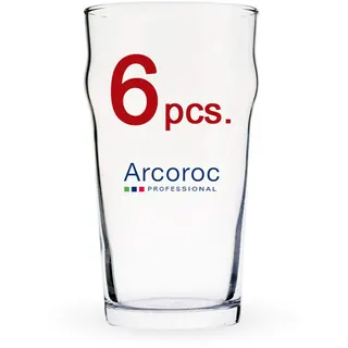 Arcoroc Original Pint-Bierglas ohne Fuß, stapelbar, von Nonic Original, 57 cl, 6 Stück