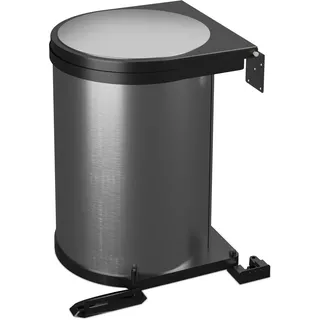 Relaxdays Einbaumülleimer 12 l Schwarz