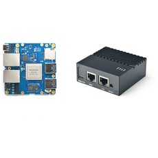 Nanopi R4S Mini Portable Travel Router OpenWRT mit Dual-Gbit/s-Ethernet-Ports 4 GB RAM LPDDR4 Basierend auf Rockchip RK3399 Soc für IOT NAS Smart Home Gateway (Without Mac chip)
