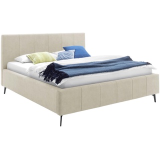 Meise Möbel meise.möbel Polsterbett Lizzano 180 x 200 cm Stoff Beige