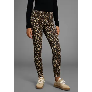 LAURA SCOTT 5-Pocket-Hose gemustert Schwarz 40
