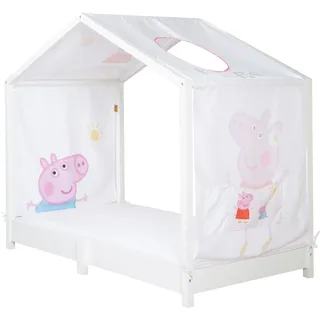 roba Himmelbett Montessori 70 x 140 cm grau/weiß