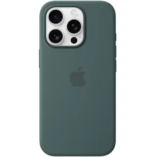 Apple Silikon Case mit MagSafe für iPhone 16 Pro seegrün