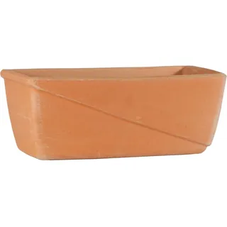 Balkonkasten Pflanzkasten Blumenkasten Line antik 40 x 19 X 16 cm mit Loch Topf