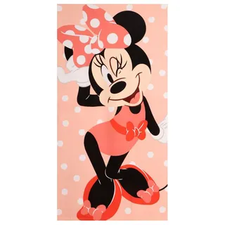 Minnie-Maus-Handtuch 70 x 140 cm für Jungen und Mädchen – Weiches und saugfähiges Disney Minnie Maus Kinderhandtuch für Strand, Pool und Schwimmbad, Sommerhandtuch für Kinder von 2–10 Jahren