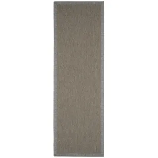 Linea Natura Flachwebeteppich , Silberfarben , Textil , Bordüre , rechteckig , 80x250 cm , Grüner Punkt , für Fußbodenheizung geeignet, in verschiedenen Größen erhältlich, wasserabweisend, UV-beständig, für Hausstauballergiker geeignet, lichtunempfindlich, antistatisch, feuchtraumgeeignet, stuhlrollengeeignet, pflegeleicht, strapazierfähig, reißfest, leicht zusammenrollbar, rutschfeste Unterfläche , Teppiche und Böden, Teppiche, Webteppiche