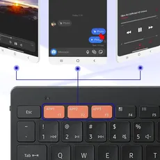 Bild von Universal Multi Bluetooth Keyboard für Tabs, Black