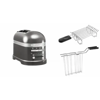 Artisan Toaster 5KMT2204 inkl. Brötchenaufsatz medaillon silber