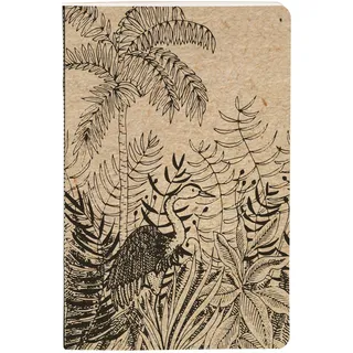 Clairefontaine 116036C - Notizheft/Notizbuch Le cerisier blanc, mit Fadenbindung 11x17 cm, 32 Blatt liniert, Motive sortiert, 1 Stück