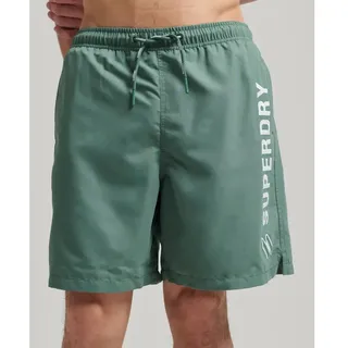 Superdry Code Applque 19inch Badeshorts - Forest Night Green - L