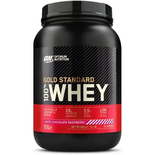 Gold Standard 100% Whey White Chocolate Raspberry Pulver 900 g