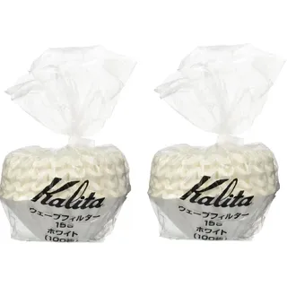 Kalita 2 X: Wave Series Wave Filter 155 [1-2 Personen] White, 100 Blatt # 22213 (Japan Import)