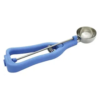 SCHNEIDER Eisportionierer aus Edelstahl, Eislöffel aus Edelstahl mit Kunststoffgriff, Volumen: 1/24 l