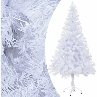 vidaXL Künstlicher Weihnachtsbaum Beleuchtung Kugeln 120cm 230 Zweige - Weiß