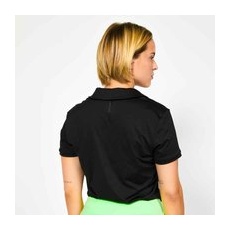 Damen Golf Poloshirt Kurzarm - Ww500 Schwarz, M
