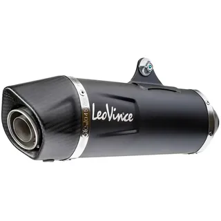 Leovince Nero Vespa Gts 125/150 I.e17-20 Ref:14069k Stainless Steel&carbon Homologiertes Vollliniensystem - Black / Silver - Homologated