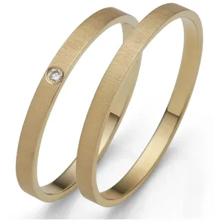 FIRETTI »Schmuck Geschenk Gold 375 Hochzeit Ehering "LIEBE"« Made in Germany, wahlweise mit oder ohne Brillant, goldfarben