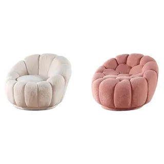 Sitzgarnitur Wohnlandschaft Sessel Sofa-Set Wohnzimmergarnitur Polstergarnitur - Weiß