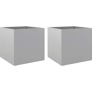 vidaXL Pflanzkübel 42 x 40 x 39 cm Silber