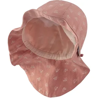 Schirmmütze STERNTALER "Sonnenhut Sträußchen", Mädchen, Gr. 41, rosa (mattrosa), Mützen Schirmmütze