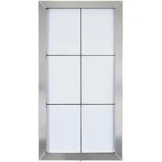 Securit MCS-6A4-LSS LED-Schaukasten Stainless Steel, 6 DIN A4 Seiten