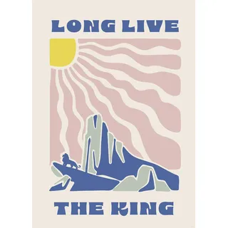 KOMAR Wandbild Disney The Lion King Pride Rock 50 x 70 cm - Poster, Kinderzimmer, Dekoration, - gerollt ohne Rahmen