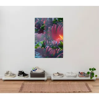 Komar Leinwandbild »Rockabilly - Größe 40 x 60 cm« Natur 1 Stk. tlg. Keilrahmenbild mi Echtholzrahmen, bunt