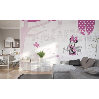 KOMAR Fototapete Minnie in Paris 400 x 250 cm