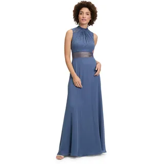 Vera Mont Damen Abendkleid rückenfrei Blue Stone,40