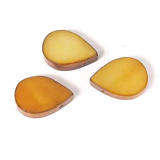 Perlmutt-Muschelperle, Tropfenform, glänzend, Gold, 14 x 10 mm, 250 g, 279 u, ca.