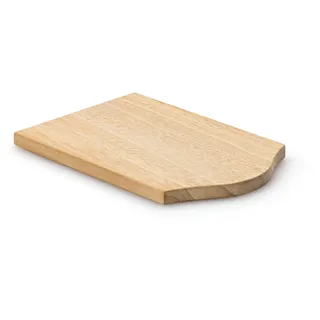 Continenta Raclette-Brettchen Raclette-Untersetzer aus Gummibaumholz, 14 x 9,5 cm