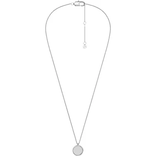 Fossil Ellis Damen Silberfarbene Halskette aus Edelstahl, JF04978040
