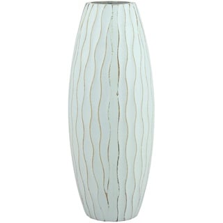 Stonebriar Klein Vase, Holz, Hell, blau, 10 Inch