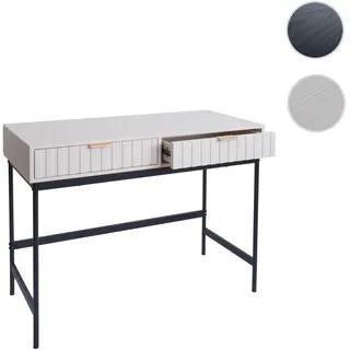 Konsolentisch HWC-O41, Telefontisch Ablagetisch, Industrial Schublade Melamin 85x100x40cm ~ Holzopti