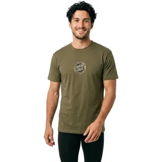Santa Cruz Carved Mfg Front Kurzarm-t-shirt - Uniform Green - L