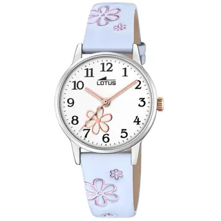 Lotus 18863/3 Gehäusefarbe Silber Lederarmband Hellblau