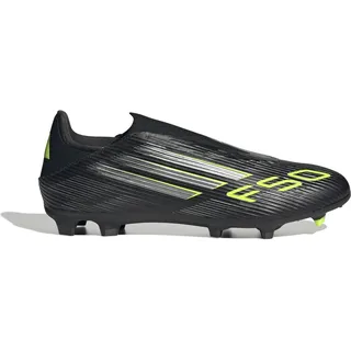 F50 League Laceless FG/MG Core Black / Iron Metallic / Lucid Lemon 45 1/3