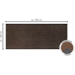 Andiamo Fußmatte "Easy, Made in Netherlands" rechteckig 5 mm Höhe Schmutzfangmatte, rutschhemmend, Innen- und überdachten Außenbereich, braun