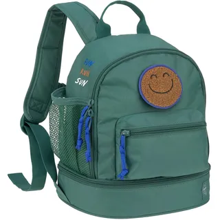 Lässig Kinderrucksack mit Brustgurt Kindergartentasche Kindergartenrucksack 6,5L ab 3 Jahren/Mini Backpack Dark Green