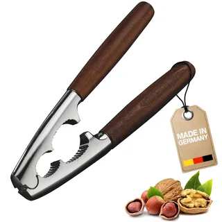 Westmark Nussknacker, Monopol Edition, Mit Holzgriffen, Länge: 18,1 cm, Zinkdruckguss, Estetico, Silber/Braun, 16803360