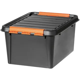 orthex Aufbewahrungsbox PRO 50 x 39 x 26 cm 1-tlg. schwarz-orange