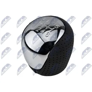 NTY Schalthebelknauf schwarz/silber für Hyundai I30 KIA Soul Elantra Ix35 Cerato Optima GZBHY501
