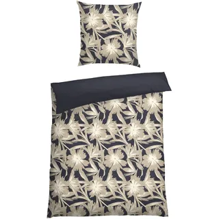 SCHIESSER Bettwäscheset Artistic | 2-teilig | 135 x 200 cm | Dunkelblau