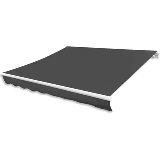 vidaXL Ersatzstoff für Markise Grau 380x295 cm Polyester - Grau