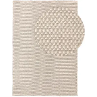 Kunstloft Wollteppich Hector Beige 300x400 cm , Textil , Rechteckig , 300x1 cm , Gots , pflegeleicht , Teppiche und Böden, Teppiche, Schafwollteppiche