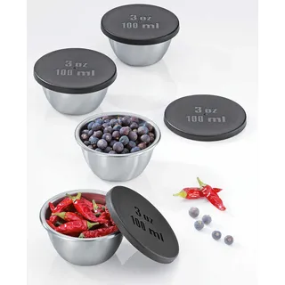 Küchenprofi Mini-Gewürzdosen 100 ml, 4er-Set 912112804 4007371066297 - Silber